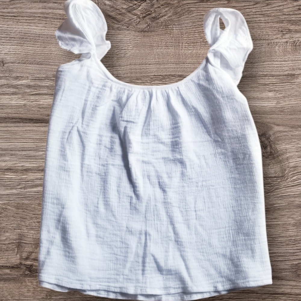 Flying Point Surf Summer Top NWT Size Medium White
